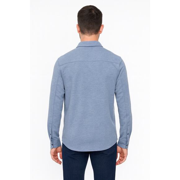 Kit + Ace Mens City Tech Long Sleeve Button Down Shirt Size Medium Performance - Picture 8 of 16